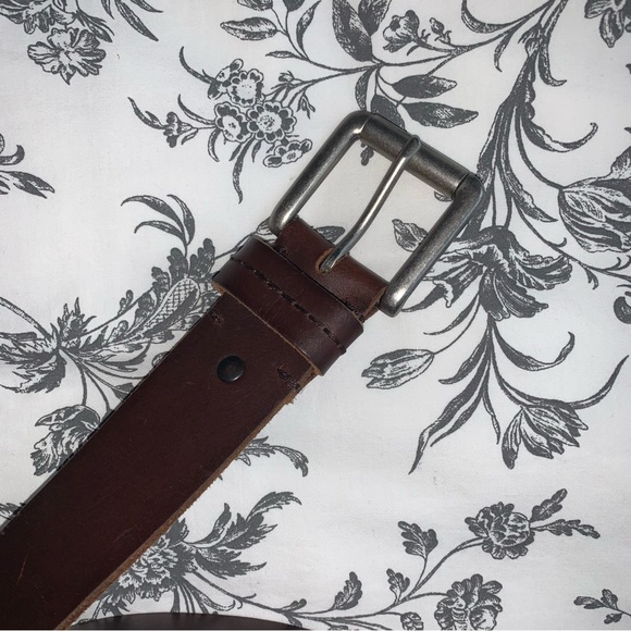 Fossil brown leather belt - Picture 2 of 5